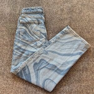 Wild Fable Baggy High-Rise Swirl Pattern Jeans